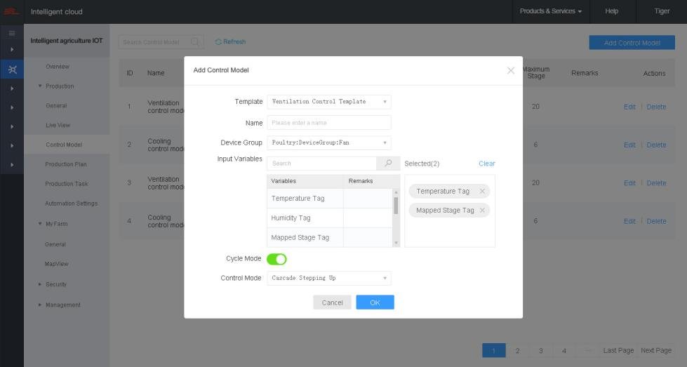 Planting and breeding model settings